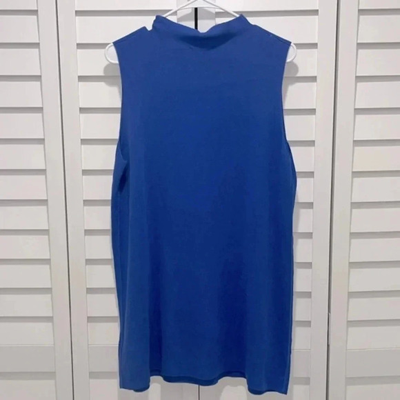 NWT Lafayette 148 XXL top sleeveless mock neck top sophisticated modern top - Picture 2 of 8